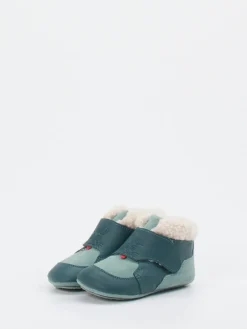 – Baby-Krabbelschuh aus Kalbleder petrol*Affenzahn Outlet