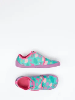 Kinder Affenzahn – Kinder-Hausschuh aus Textil türkisgrün