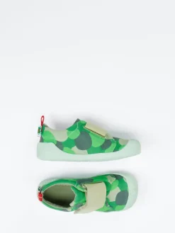 Kinder Affenzahn – Krabbelschuhe aus Canvas in Camouflage