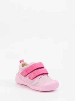 Kinder Affenzahn – Lauflernschuhe aus Veloursleder Hellrosa