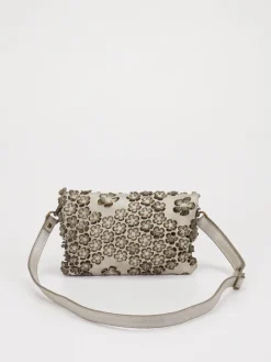 – Schultertasche aus Kalbleder mit Blumenoptik*Alchimia Hot