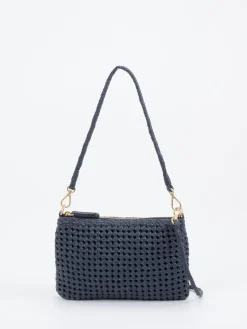 Allan K – Schultertasche aus Flechtleder Dunkel*Allan K - Antwerp New