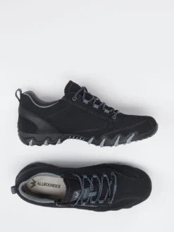 Damen Allrounder – Wanderschuh aus Veloursleder Schwarz