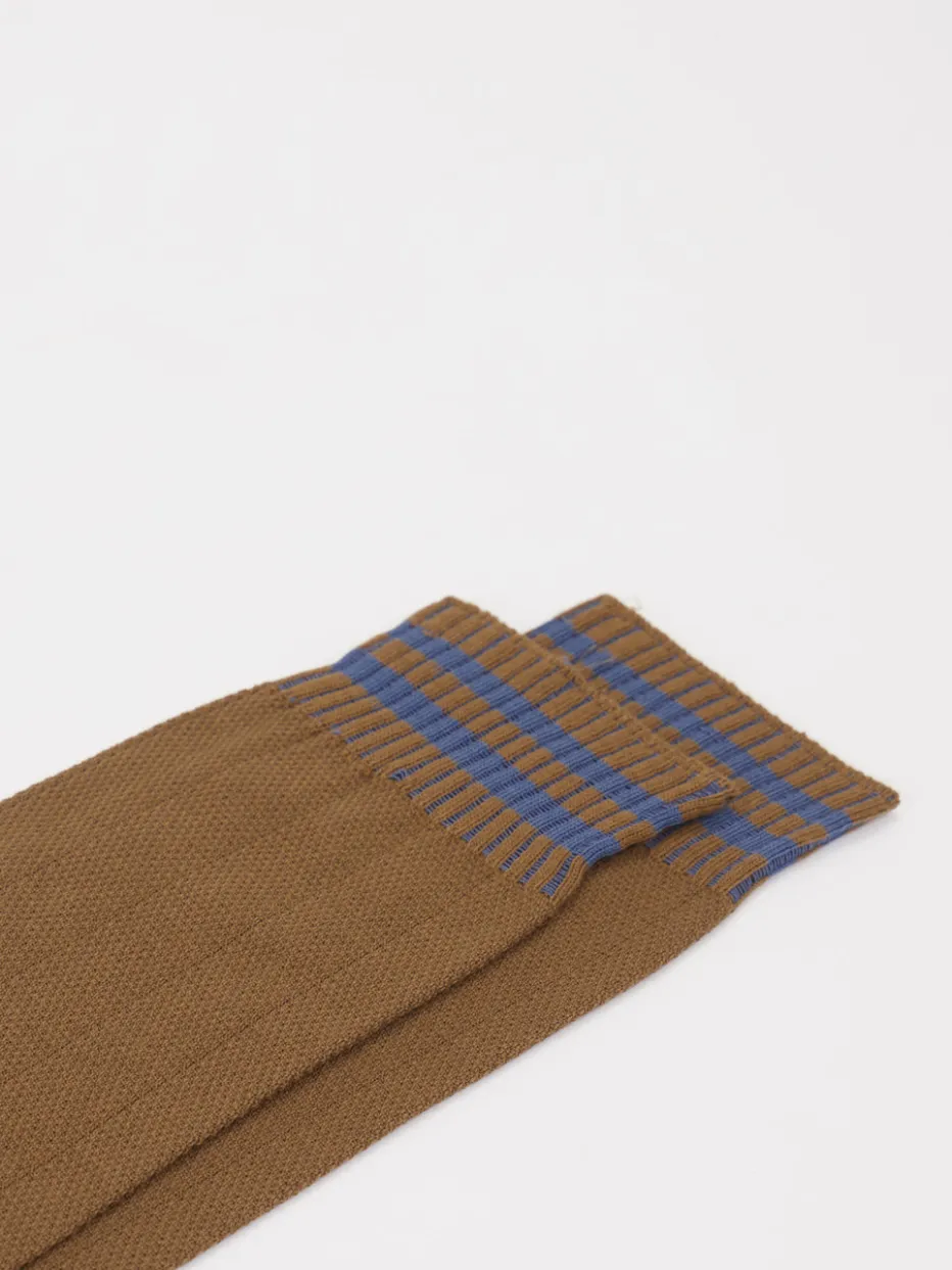 – Crew-Socke aus Baumwolle in Braun*Alto Milano Clearance