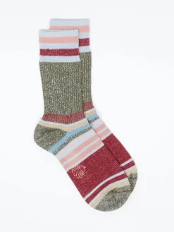 Damen Alto Milano – Crew-Socken aus Textil in Glitzeroptik