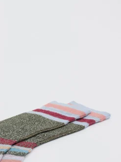 Damen Alto Milano – Crew-Socken aus Textil in Glitzeroptik