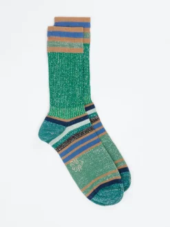 Damen Alto Milano – Crew-Socken aus Baumwollmix mit Lurex