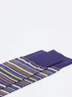 Herren Alto Milano – Crew-Socken aus Baumwollmix gestreift