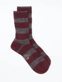 Damen Alto Milano – Crew-Socken aus Wolle mit Glitzergarn