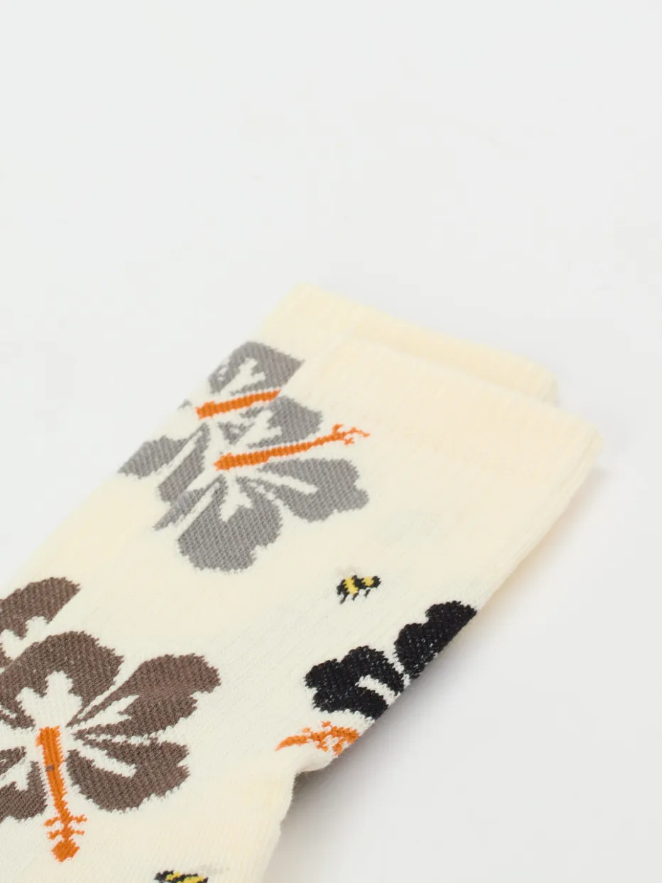 – Crew-Socken aus Baumwollmix mit Blumenprint*Alto Milano Best