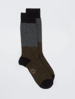 Herren Alto Milano – Crew-Socken aus Baumwolle in Anthrazit