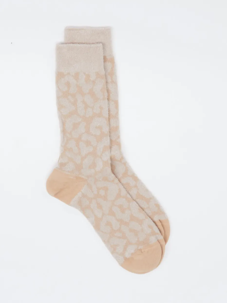 Damen Alto Milano – Damensocken aus Textil mit Animalprint