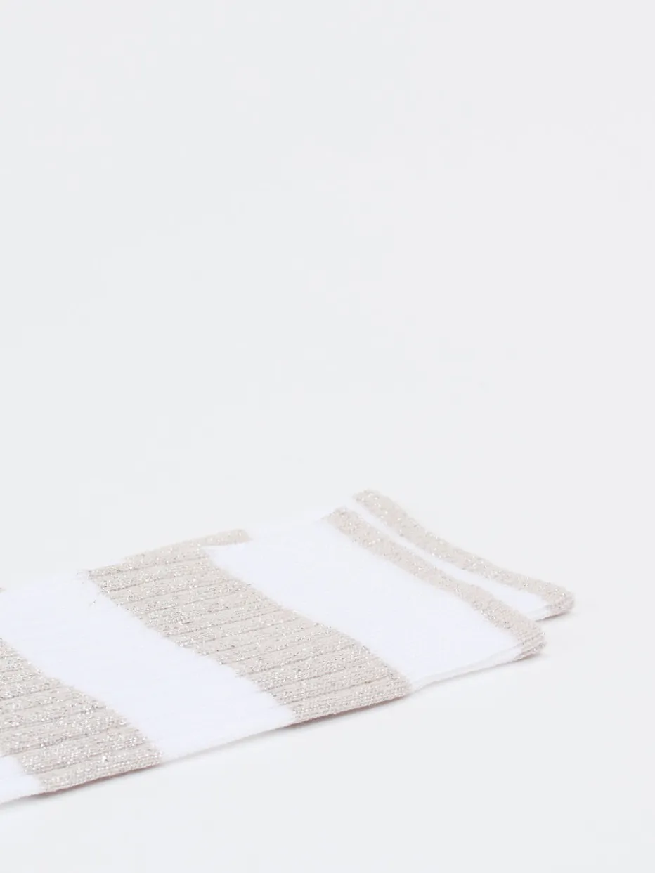 – Freizeitsocken aus Textil mit Lurex*Alto Milano Hot