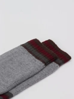 – Freizeitsocken aus Wolle mit Streifenmuster*Alto Milano Sale