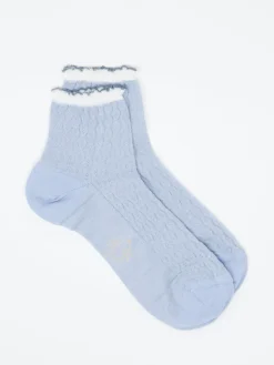 – Knöchelsocke aus Textil in Pastell*Alto Milano Hot