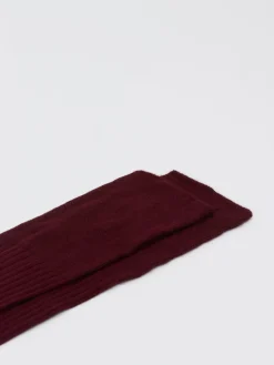 – Kniestrümpfe aus Baumwolle in Bordeaux*Alto Milano