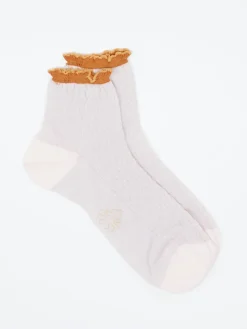 – Rüschensocken aus Textil Blassrosa*Alto Milano Clearance