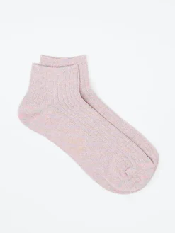 – Sneakersocke aus Baumwollmix in Rosé*Alto Milano Clearance