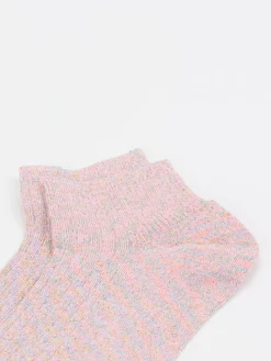 – Sneakersocke aus Baumwollmix in Rosé*Alto Milano Clearance