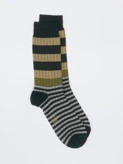 Herren Alto Milano – Socken aus Baumwolle mit Streifenmuster