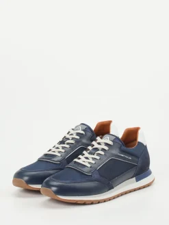 – Retro-Sneaker aus Leder-Mesh-Mix marine*Ambitious Hot