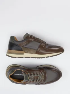 Herren Ambitious – Retro-Sneaker aus Kalbleder und Mesh