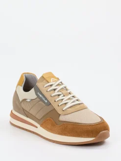 – Sneaker aus Leder-Mix in Erdtönen*Ambitious Clearance