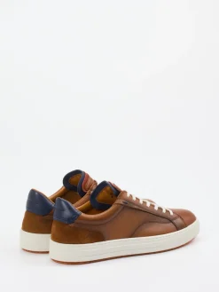 – Sneaker aus Leder-Materialmix cognac*Ambitious Best