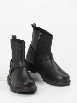 Damen Andrea Conti – Biker-Stiefelette aus Kalbleder