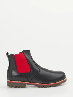 Damen Andrea Conti – Chelsea Boots aus Kalbleder Rot