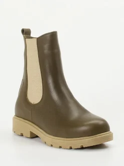 Damen Andrea Conti – Chelsea-Stiefeletten aus Kalbleder oliv