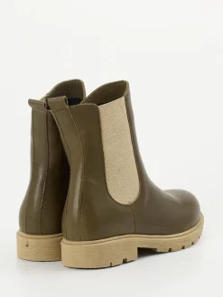 Damen Andrea Conti – Chelsea-Stiefeletten aus Kalbleder oliv