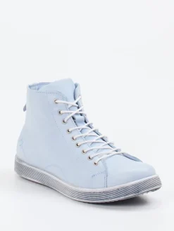 Damen Andrea Conti – High-Top Sneaker aus Kalbleder hell