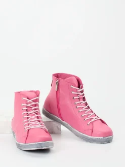 – High-Top Sneaker aus Kalbleder*Andrea Conti Outlet