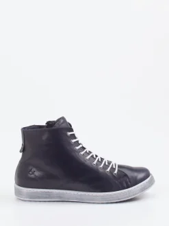 – High-Top-Sneaker aus Kalbleder dunkel*Andrea Conti Online