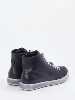 – High-Top-Sneaker aus Kalbleder dunkel*Andrea Conti Online