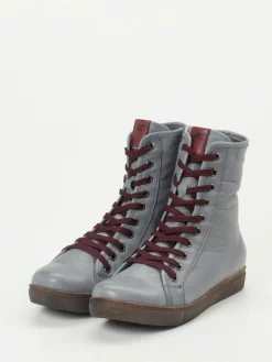 Damen Andrea Conti – Schnürboots aus Kalbleder stahlgrau