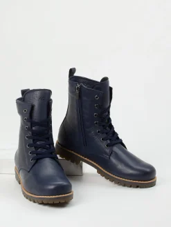 Damen Andrea Conti – Schnürboots aus Kalbleder Dunkel