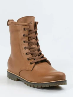 Damen Andrea Conti – Schnürboots aus Kalbleder cognac