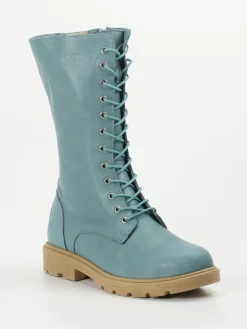 Damen Andrea Conti – Schnürstiefelette aus Kalbleder Petrol