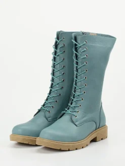 Damen Andrea Conti – Schnürstiefelette aus Kalbleder Petrol