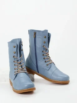 Damen Andrea Conti – Schnürstiefelette aus Kalbleder tauben