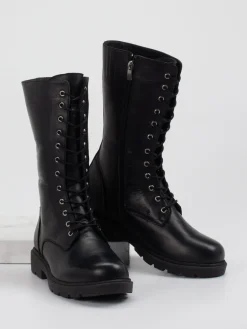 Damen Andrea Conti – Schnürstiefel aus Kalbleder
