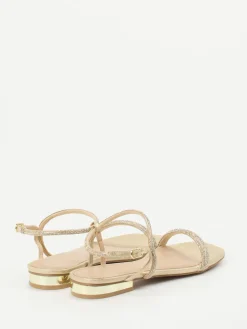 – Abendsandale aus Metallicleder*Andrea Puccini Sale