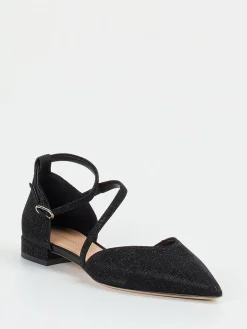 – Ballerinas aus Metallic-Textil in*Andrea Puccini Sale