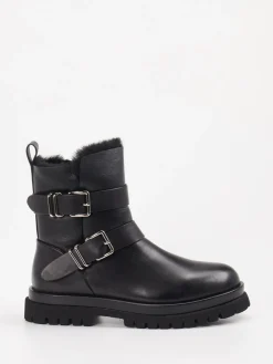 Damen Andrea Puccini – Biker-Stiefelette aus Lammleder