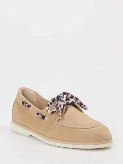 Damen Andrea Puccini – Bootsschuh aus Veloursleder braun