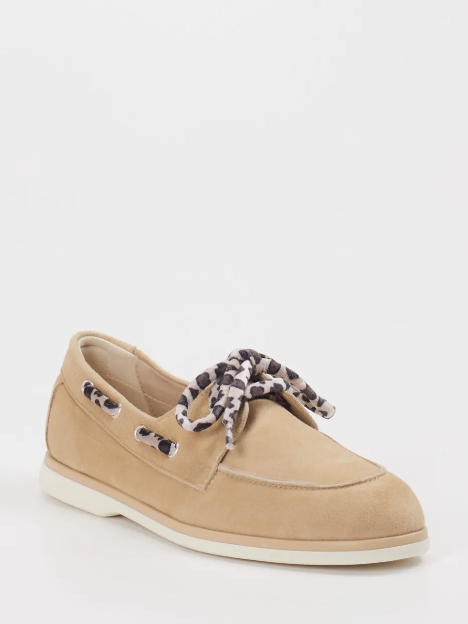 Damen Andrea Puccini – Bootsschuh aus Veloursleder braun