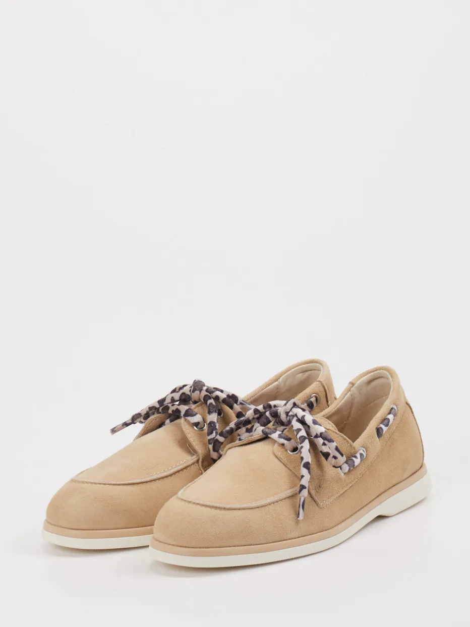 Damen Andrea Puccini – Bootsschuh aus Veloursleder braun