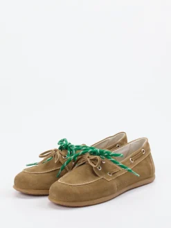 – Bootsschuh aus Velours-Lammleder sand*Andrea Puccini New